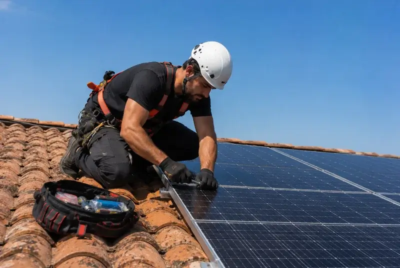 Maintenance et monitoring de panneaux solaires à Castetnau-Camblong